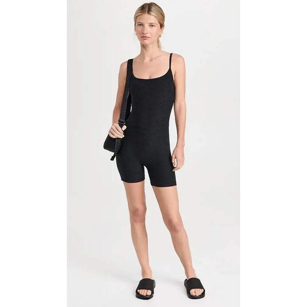 Beyond Yoga Spacedye Keep Pace Biker Jumpsuit Women M Darkest night Athleisure